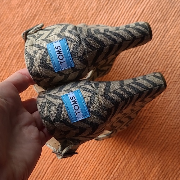 TOMS Wedge Sandal Boho Style Size 6.5 - Picture 5 of 11